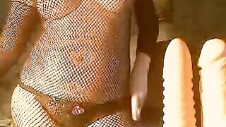 В сеточке с игрушками