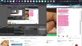 Angelina0707 и 2 игрушки в писе