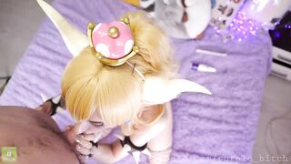 purple_bitch - ANAL cosplay Bowsette gets creampie