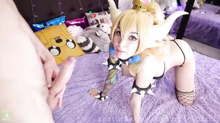 purple_bitch - ANAL cosplay Bowsette gets creampie