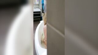Happy Yulia - spying on me in the shower