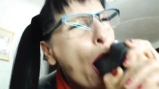 Блядь-TV представляет: тётя Вика жесткий отсос