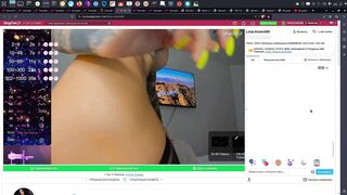 lina-moore69 дрочит игрушкой и вибратор свою писю с Lovensом попы