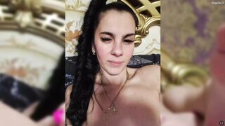 1glorya1 дрочит Lovensом свою выбритую писю. Часть I