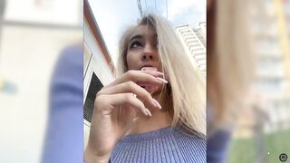 -Lana-Chester- стрим на улице и в подъезде чуть не спалилась