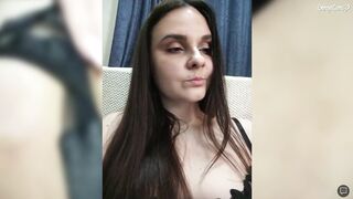 kristicat показала свою писю вблизи