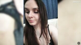 kristicat показала свою писю вблизи